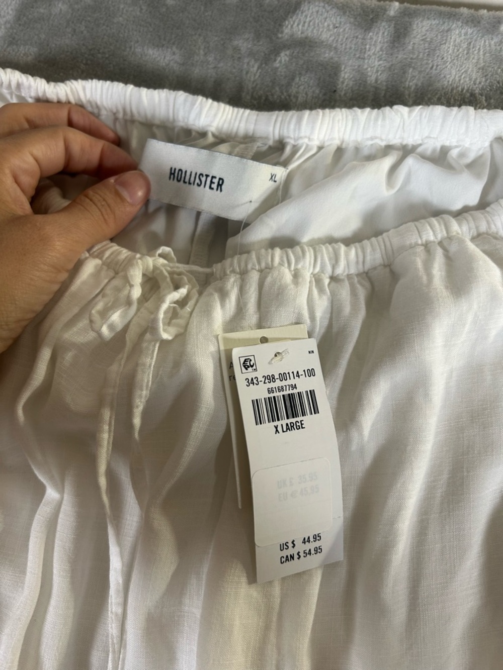 Hollister Women's White Tiered Cotton Midi Skirt - Picture 4 of 10